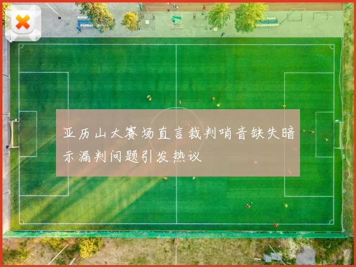 亚历山大赛场直言裁判哨音缺失暗示漏判问题引发热议